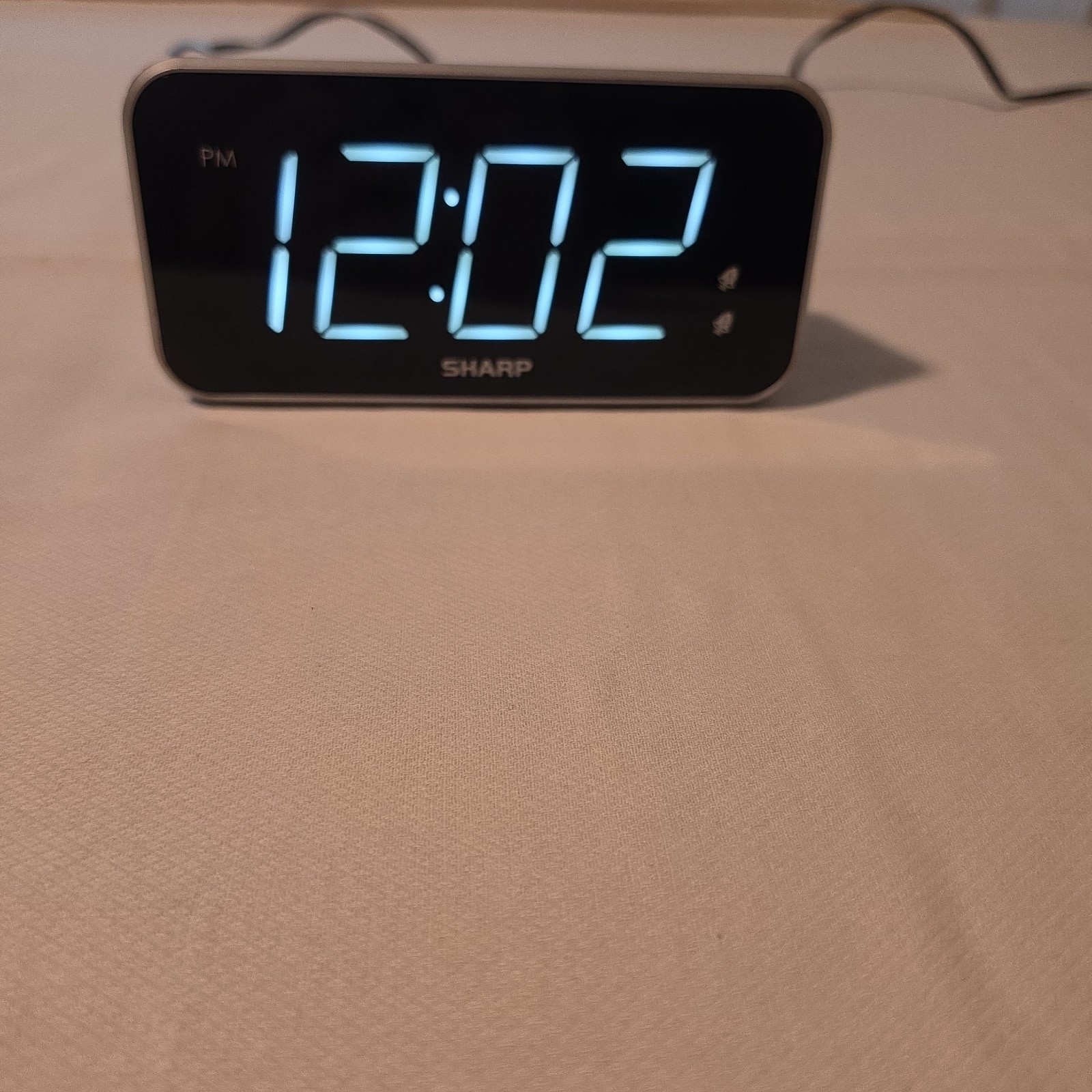 Sharp Dual Alarm Clock w/ Jumbo Face Easy to Read White Digital LED Numbers photo Sharp Dual Alarm Clock w/ Jumbo Face Easy to Read White Digital LED Numbers featured image