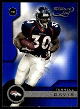 Terrell Davis 2001 Quantum Leaf #64 Broncos NFL READ FREE SHIPPING AutographDen