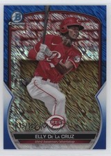 2023 Bowman Chrome Prospects Blue Shimmer Refractor 119/150 Elly De La Cruz uk2