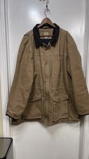 CARHARTT Vintage Quilted Padded Lined Men s Barn Chore Coat Jacket Tan Sz 3XL