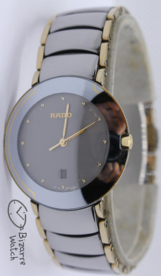 Kratzfeste Rado Coupole Silber 129.0326.3 Keramikband gewölbter Saphir Uhr