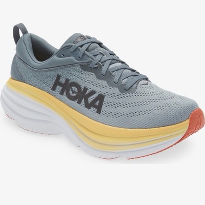HOKA Bondi 8 Men's Size 11D Running Sneakers Blue Comfort Shoes 1123202 GBMS NBY