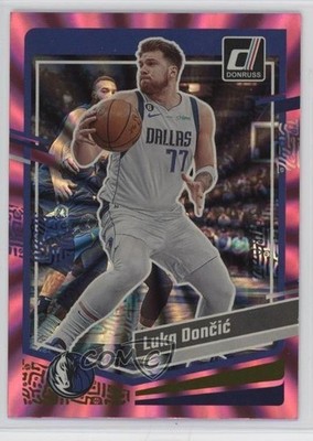 2023-24 Panini Donruss Holo Pink Laser 30/50 Luka Doncic #141 7y2