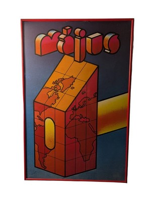 Vintage Hungarian  Május  Poster   May Day 1st International Workers  Day  1970s