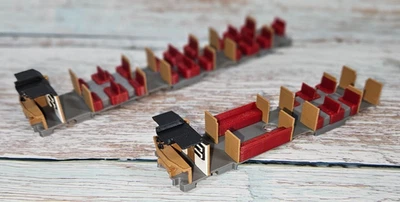 MAUSIS 3D DRUCK Märklin / Primex H0 3017, 3128 & 4019 - Inneneinrichtung Mehrfarb. 3D Druck. Neu