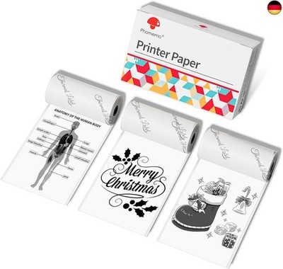 Phomemo 53mm Druckerpapier für M02/M02S/M02Pro/M03/M03AS/M04S/M04AS/M832/M833