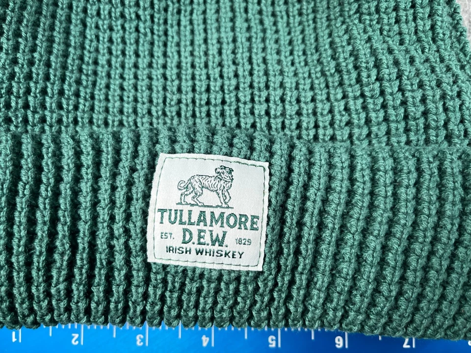 Tullamore Dew Irish Whiskey Beanie Toque Adult One Size Green Cotton Acrylic Ski - Image 2 of 4