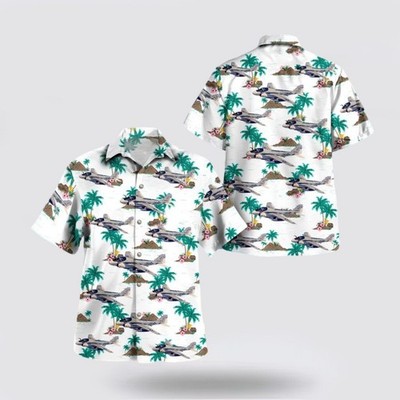 US Navy KA 6D Intruder of Attack Squadron 34 VA 34 Blue Blasters Hawaiian Shirt