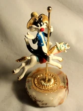 Ron Lee Carousel Looney Tunes Sylvester The Cat Onyx Hand Painted COA Signed Ltd
