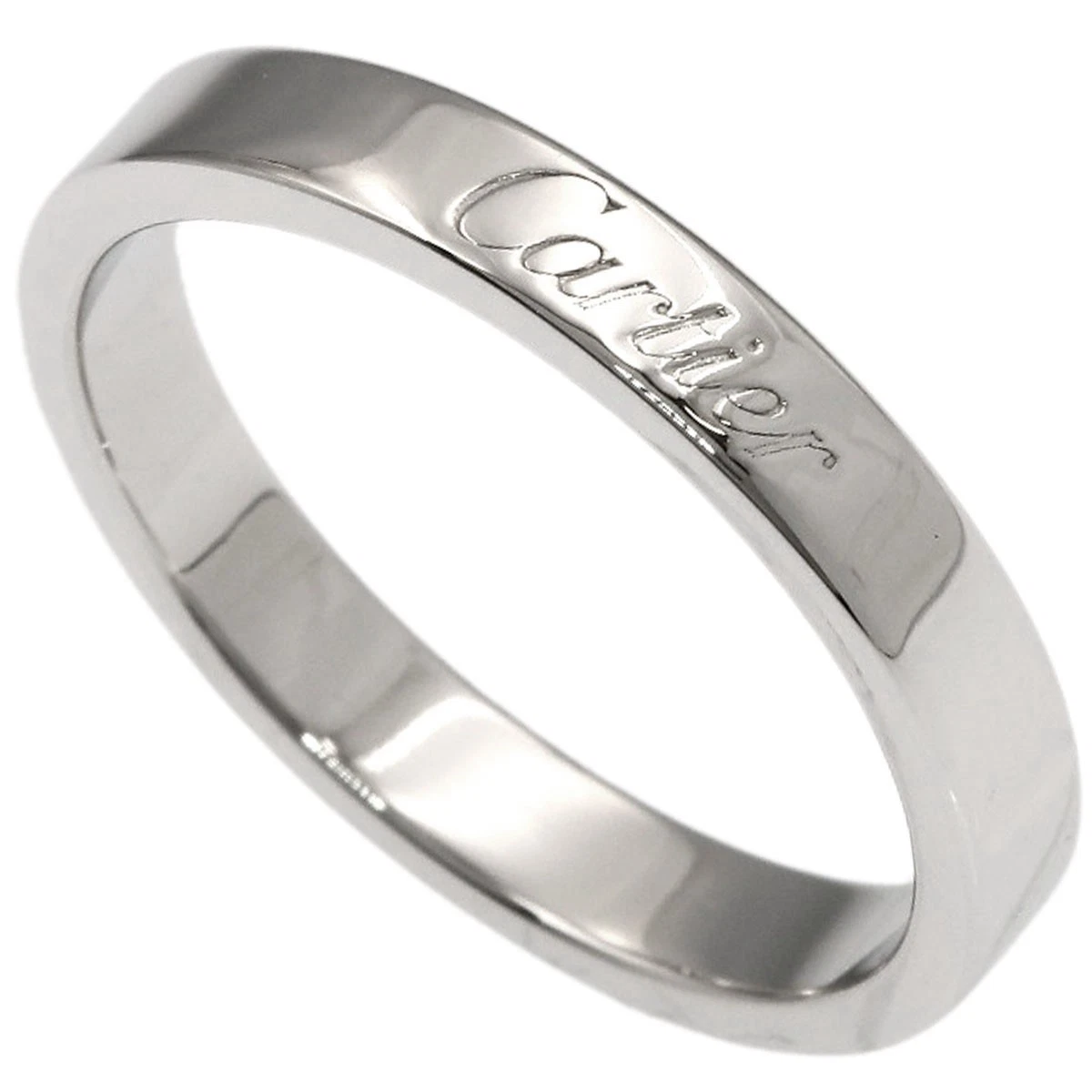 Cartier Platinum Fine Rings without Stone Ring 950 Metal Purity