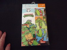6 NEW TODDLER COTTON BRIEFS size 4T TEENAGE MUTANT NINJA TURTLES NIP