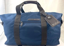 Tumi Alpha Weekender Duffle Carry Bag Ballistic Nylon Blue 223149BT4 Reg $325