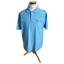 Under Armour HeatGear Golf Polo Shirt Men's Size XL Blue Regular Fit Performance