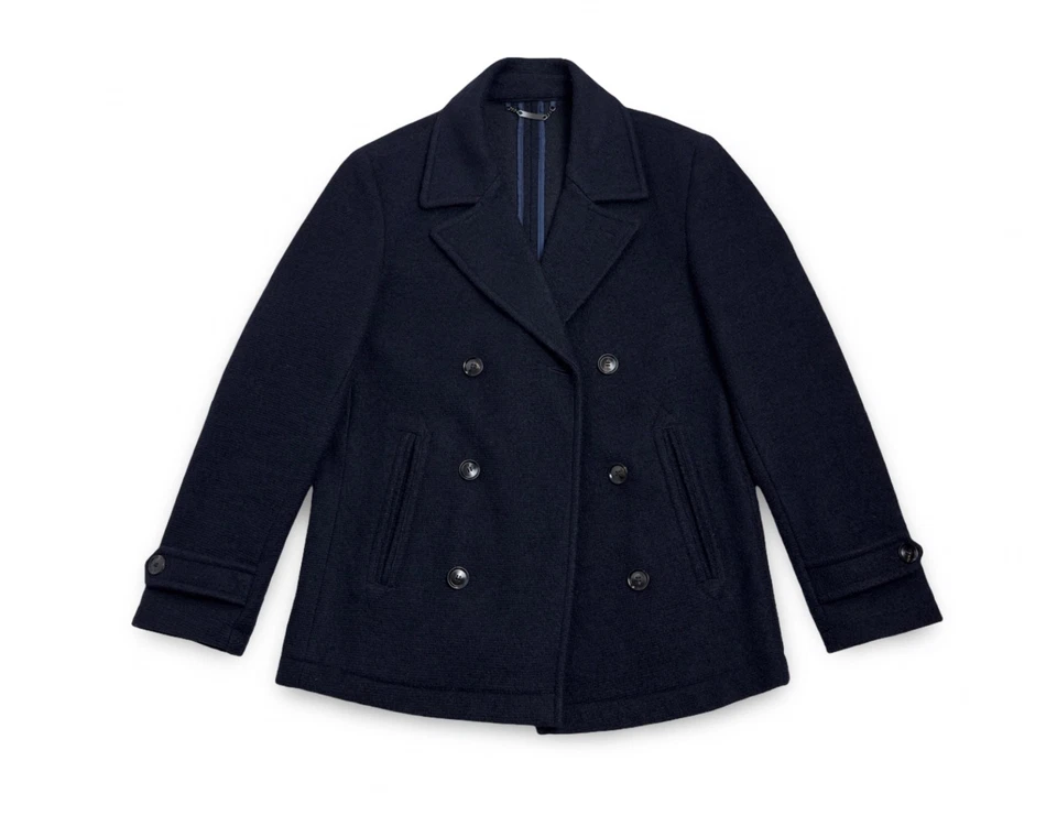 Hardy Amies Double Breasted Pea Coat Men’s Size M - Image 3 of 4