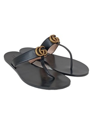 GUCCI Flip Flop Sandalen Damen Sandalen Gr. DE 42 schwarz Casual-Look