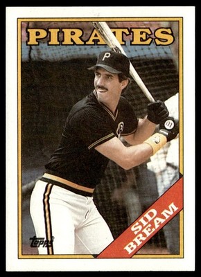 1988 Topps Sid Bream Pittsburgh Pirates #478
