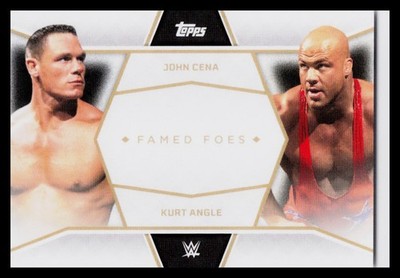 2025 Topps John Cena Collection #FF8 John Cena / Kurt Angle Famed Foes
