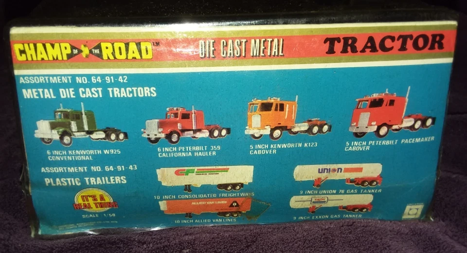 Champ of the Road Tractor Truck 1:50 Scale 5" Kenworth K123 Cabover Vintage - Image 3 of 4