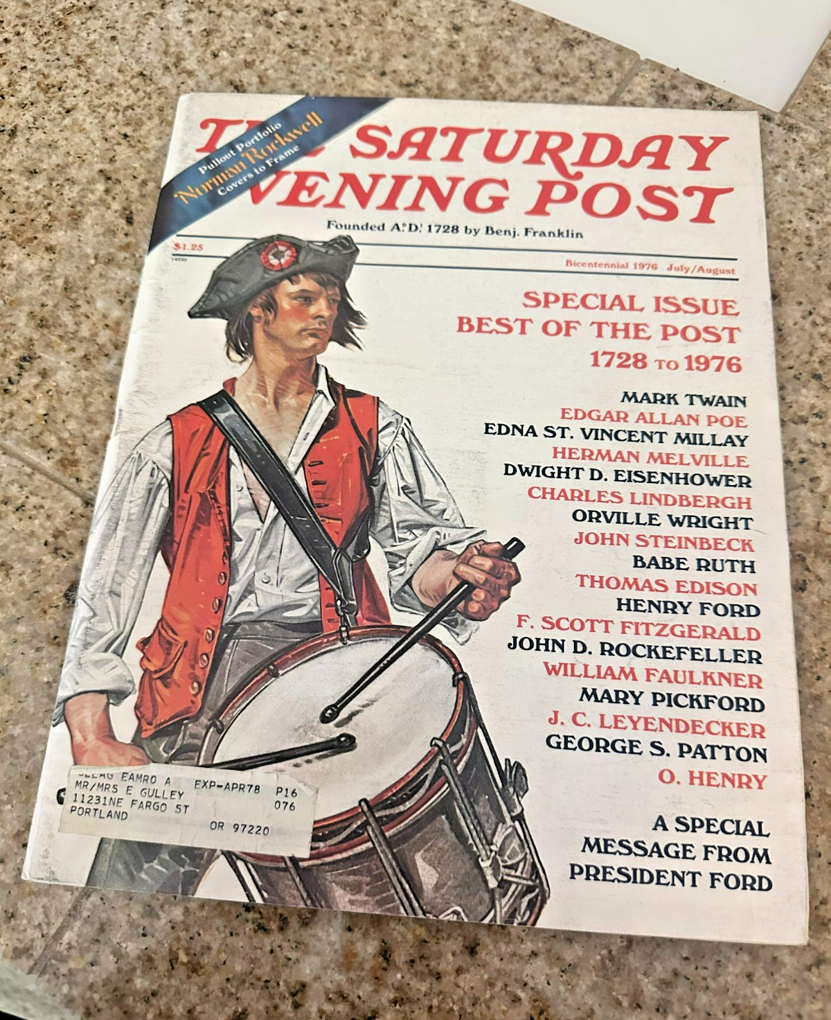 Saturday Evening Post 1976 Bicentennial Special Issue Best of 1728–1976