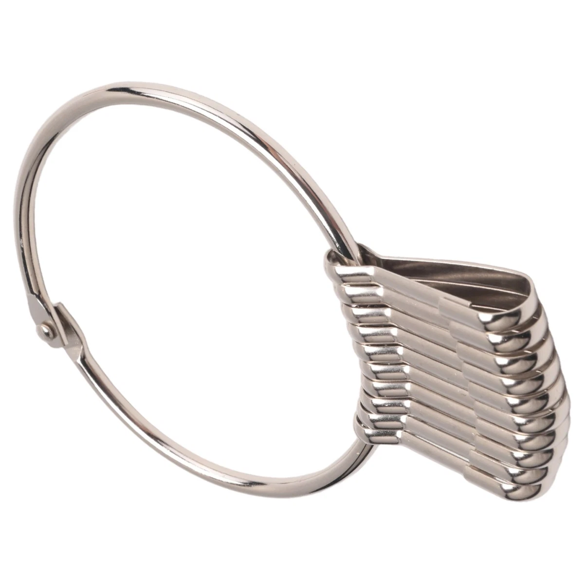 Portable Metal Key Organizer with 10 Spring Hooks & Key Tags with and1250