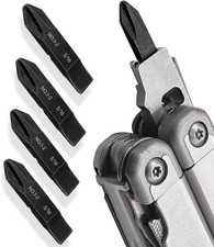 4-Pack Replacement Screwdriver Bits, Designed for Leatherman Multi-Tools, Philli