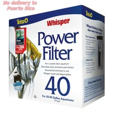 Tetra Whisper Power Filter 40 Gallons, Quiet 3-Stage Aquarium Filtration new