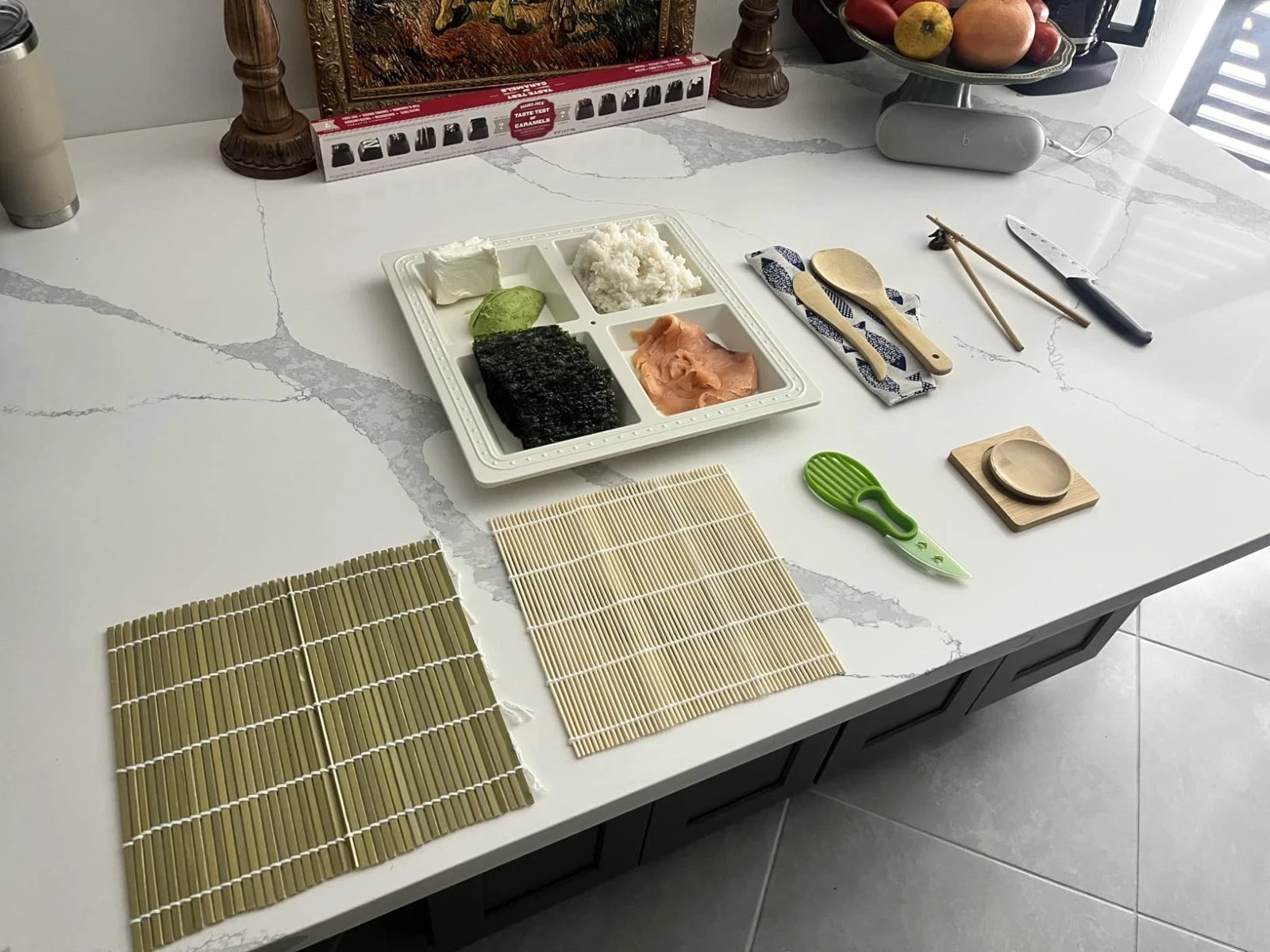Sushi Making Kit 22PCS Bazooka Roller Bamboo Mats Knife Chopsticks DIY Set USNew
Opens in a new wind