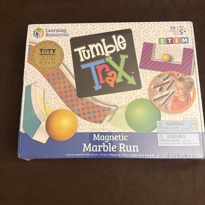 Tumble Trax Magnetic Marble Run Learning Resources NEW in Plastic 29pc Play Set 