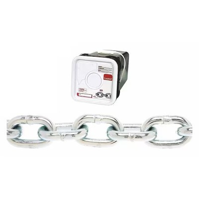 Campbell Chain & Fittings T0143426 1/4'' Grade 30 Proof Coil Chain, Zinc Plated,