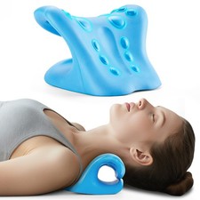 Neck Stretcher and Cervical Traction Device, Relaxer 20.5/13/17cm;185g, Blue