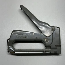 Vintage Swingline #101 Tacker Staple Gun Gray USA Long Island NY