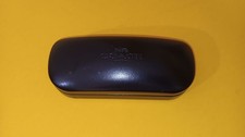 Coach Eyeglass Case Unisex Hard Shell Black Logo New York Sunglasses Case Used