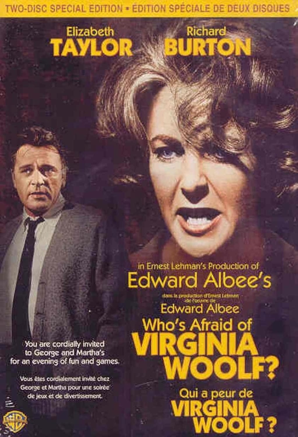 Who's Afraid of Virginia Woolf? (DVD, 1966) Elizabeth Taylor Region 1 NTSC