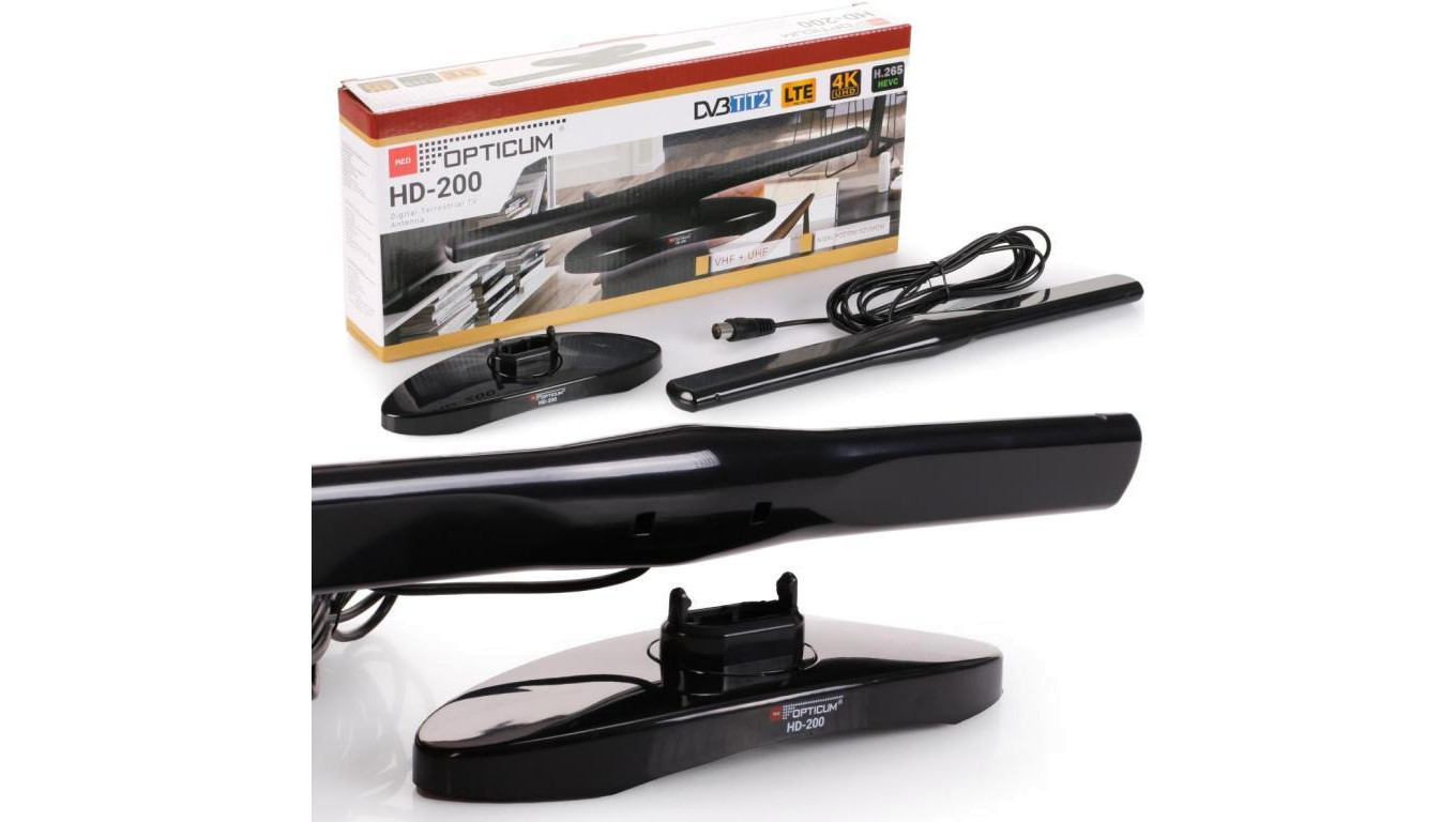 Антенна pokojowa DVB-T2 Opticum HD-200 ОПТИЧЕСКАЯ