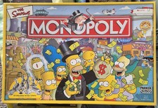 2003 The Simpsons Monopoly Board Game - Parker - 100% Complete - 