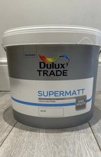 Dulux Trade Supermatt White Paint 10L/ COLLECTION only