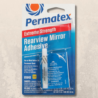 81840 Professional Strength Extreme Rearview Mirror Adhesive Glue KIT