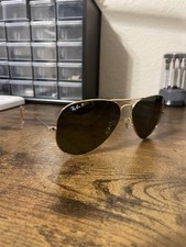 Ray-Ban Aviator LARGE size 62 Polarized G-15 Glass Lens