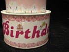 Vintage Birthday Cake Tin Container By Russ — photo 4