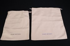 2 Stuart Weitzman Blush Fabric Dustbags Storage Travel Holders For Shoes Purses