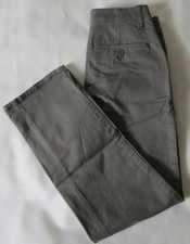 Gap Charcoal Steel Stretch Cotton Adjustable Waist Khaki Pants - Boy's Size 8
