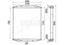 MAHLE Wasserkühler Für MAN M 2000 L RENAULT Manager 95-05 81061016380