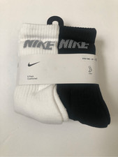 Nike Boys Cushioned Crew Socks 6 Pack Grey/White/Black size 10C- 3Y