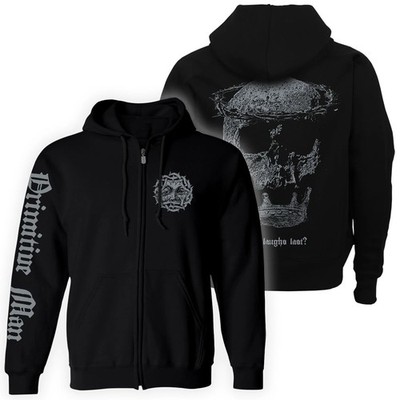 PRIMITIVE MAN Observance Zip-Up Hoodie NEW! Relapse Records SS4849