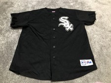 Vintage Chicago White Sox Baseball Jersey Men’s XL Black 90s Majestic