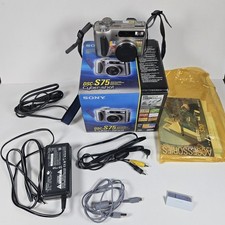 Sony Cyber-Shot DSC-S75 3.3MP Digital Camera Bundle Tested Works with Extras
