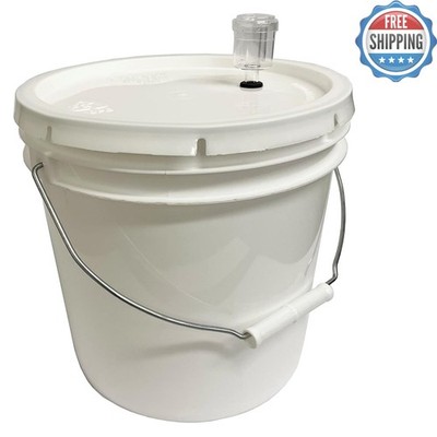 2 Gallon Fermenting Bucket with 2-Piece Airlock: Effortless Brewing Starter