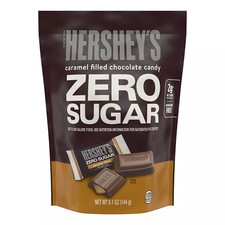 Hershey's Zero Sugar Caramel Filled Chocolate Candy Aspartame Free