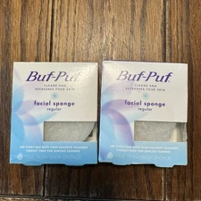 Buf-Puf Regular Facial Sponge Lot Of 2 New