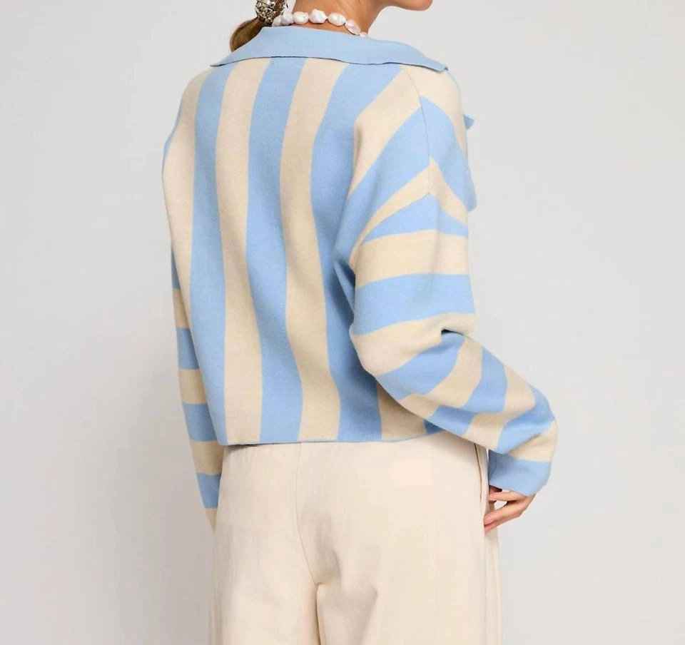 Cárdigan a Rayas Bradley Line And Dot Talla M Foto 2 de 4